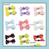 Hair Accessories Kids Bows Clips Polka Dot Ribbon Hairpfor Girls Childrens Boutique Bow With 7 Style Baby Hairs Barrettes Drop Delive Dhgcp