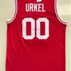 C202 Steve Urkel Jersey # 00 Vanderb Muskrats High School Basketball Jersey Doppia cucitura Nome e numero Alta qualità Spedizione veloce