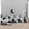 Elastic Plaid Sofa Cover Stretch Sectional Corner Couch for Living Room 1 2 3 4 Slipcover L Shaped Need Buy 2Pieces 220615