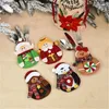 Christmas Decorations Dinner Decoration Tableware Santa Claus Year Pocket Fork Cutlery Storage Bag Family Party Dining TableChristmas