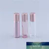 30pcs 10ml Pink Color Thick Glass Roll On Essential Oil Empty Perfume Bottle Roller Ball Bottle For Travel