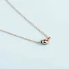 T Home S925 Sterling Silver Necklace قلادة قلادة أنثى Pea acacia Bean Silver Clavicle245s