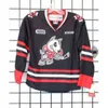 NIK1 2016 تخصيص OLL NIAGARA ICEDOGS جيرسي رجل إمرأة أطفال أسود أبيض أحمر الجليد الهوكي رخيصة الفانيلة مخصص أي اسم أي كلمة قص قطع