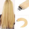 Extensions de cheveux micro boucle DIY Plume Blonde Couleur noir marron Cordon élastique teintable à 100 brins Confortable à porter et réutilisable 18 "20" 22 "24" 26 pouces Nouveau produit