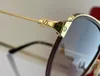 نظارات شمسية للرجال والنساء صيف 0326 نمط مضاد للأشعة فوق البنفسجية لوحة ريترو بإطار بيضاوي معدني نظارات عصرية صندوق عشوائي