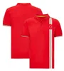 Drużyna F1 Lapel Polo koszulki Formula 1 Kierowcy Racing T-shirts Krótkie rękawie fani samochodu Summer Oddychanie ponadgabarytowe koszulki męskie koszulki