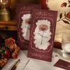 Geschenkpapier 6 Stück Romantische Rose Umschlag Nachricht Karte Brief Set Ins Stil Einfache stationäre Aufbewahrung Papier GeschenkGeschenk