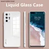 Original Liquid Tempered Glass Case For HuaWei P40 Pro Plus cell phone cases P30Pro Mate 20 30 Honor X10 CellPhone Lens Protection Cover