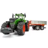 RC Truck Landbouwtractor 24G Afstandsbediening Water TruckRake Hoge Simulatie Grote Bouw Voertuig Kinderen Speelgoed Hobby 220817