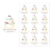 Party Baking Cake Decoration Pieczone wypieki Dodaj spersonalizowane zwyczaj z naklejkami z nazwy sklepu 220613