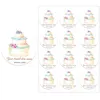 Party Baking Cake Shop Decoratie gebakken gebakjes voeg gepersonaliseerd gebruik toe met winkelnaamstickers 220613