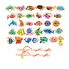 Jeu magnétique fshing caricaturé marin life cognition fish rod toys for enfants précoce parentChild interactive 220621