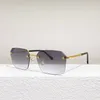 Okulary przeciwsłoneczne dla mężczyzn Kobiety Lato 1706 Styl Anty-ultrafioletowe Retro Plate Bezramowe okulary Losowe pudełko