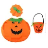 Accessoires de déguisement 2022 Halloween fête citrouille avec chapeau sac à bonbons sourire fantôme sorcière squelette sac à bonbons pour enfants adulte