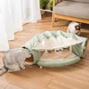 Toy Foldable Tunnel Channel Roll Totoro Nest Pet Supplies Bed House Cat Mat T200618