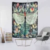 Butterfly Mushroom Carpet Wall Hanging Colorful Bohemian Hippie Tapiz Psychedelic Witchcraft Simple Art Room Home Decor J220804