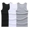 3 stks/100% Katoen Heren Mouwloze Tank Top Solid Spier Vest Hemdjes O-hals Gymkleding Tees Whorl Tops W220409