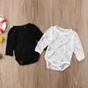 Salıncaklar Güzel Bebek Kız Bebekler Sunsuit Tulum Uzun Kollu Dantel Bodysuit Oyun Romper Giysileri 0-24Mrompers