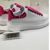 Sapatos casuais pai sneaker paris moda mulheres sapato plataforma esportes treinadores morango mouse onda boca tigre web impressão vestidos tamanho35-45
