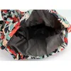 HBP women's bag 2022 new drawstring backpack printed nylon cloth foldable bag bundle pocket flower