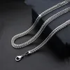 Kedjor Fashion Simple Titanium Steel Necklace Foxtail Chain Rostfria smycken Multilayer Godl22