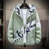 Men's Jackets Summer Men's Thin Long Sleeve Sun Protection Clothing Hooded Print Casual Male Jacket Breathable Outside B5Men's