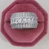 Choucong Wedding Rings Top Sell Drop Ship Luxury Jewelry 925 Sterling Silver Princess Cut White Topaz Cz Diamond Gemstones Promise3325