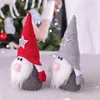 Party Favor Gnomes Santa Peluche Ornements Jouet Elf Joyeux Noël Chapeau Haut Barbe Poupée