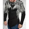 Wolf Tiger Eagle Pattern T рубашка 3D повсюду на открытом воздухе на открытом воздухе спортивная уличная одежда вскользь отпуск подарки с полным рукавом мужская одежда