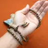 16g 7mmx108pcs Genuine China kynam Prayer Buddha beads bracelet hand strings kyara oudh wood bangle gift Qinan present