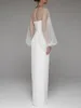 Robe de mariée 2022 Nouveau été sexy sans bretelles de perle sans bretelles
