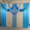 Dekoracja imprezy 3MX3M Design Scena Wedding Tacdrop ​​Curtain z Swags Birthday270K287P8195141