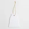 Seramik Noel Süsleri 3 inç DIY Özelleştirilmiş Baskı Yuvarlak Daire Yıldız Ağaç Belling Elbise Kalp Oval Beyaz Süblimasyon Boş Noel Dekorasyonları Hediyeler