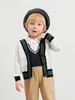 Toddler Boys Striped Trim Cardigan SHE01