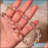 Bracelet collier ensembles de bijoux à la main Colorf colliers de perles pour femmes fille fête Club anniversaire mode D Dhifu