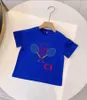 Designer Designer Kid T-shirty Summer Girls Chłopcy moda Dzieci dzieci swobodne topy listy drukowane t koszule 7 kolorów