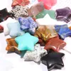 30mm stjärndekoration Craft Natural Stone Healing Crystals Quartz Star Gemstone Ornaments to Christmas Home