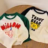 Мягкая хлопковая детская мультипликационные рубашки милый животный принт детская рубашка с длинным рукавом для мальчиков девочки футболка детская пуловерная одежда 220607