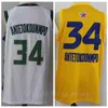 The Finals Basketball Khris Jersey 22 Giannis Antetokounmpo Jerseys 34 College Gr￩cia Hellas Azul Amarelo Verde Branco Preto