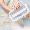 Portable electronics 2 in 1 DIY Leakproof BPA Free POP Ice Cube Trays Molds Ice Ball Maker Bottle with Lid