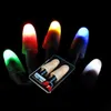 5A+Creative Magic Makers Multicolor Light Up Thumb toys Tips With LED Red Magics Thumbs Tip Lights Illusion Soft Standard
