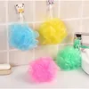 Soft Body Bubbles Sponge Bath Ball Nylon Scrubber Loofah Mesh Net Balls Cleaning Sponges Multi-color Bath Flower Bathroom Supplies