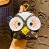 Party Favor Old Flower Owl Coin Purse Creative Cartoon Mini Cute Bag Key Chain Car Bag Pendant Small Gift7793267