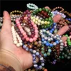 Разнообразные браслеты из натурального камня 8 мм браслеты из бисера лава Jad агат чакра браслеты браслет для женщин мужчин ювелирные изделия