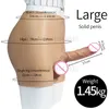 Silikon-Hosen-Dildo, hohler Penis, weibliche Masturbation, realistischer Umschnalldildo mit Hodensack, sexy Spielzeug für Frau, Lesben-Shop