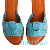 Hot Sale-NXY Tofflor Hot Selling Slip On Medium Flat Sandals Kvinna High Heel Women's Casual Skor Slipper med grossistpris 220124