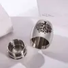 High 25mm/40mm Decorative Memorial Keepsake Stainless Steel Cremation Urns for Human Pet Ashes -Always in My Heart Y220523