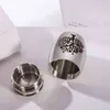 High 25mm/40mm Decorative Memorial Keepsake Stainless Steel Cremation Urns for Human Pet Ashes -Always in My Heart Y220523