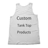 DIY Custom Tank Top 3D All Over Print Hipster Sleeveless Summer Street Wear Tee Men Women 220704