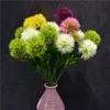 Fleurs artificielles de pissenlit vert au toucher réel, fausses plantes de Simulation, fleurs en plastique, décoration de mariage pour la maison, longueur 25cm